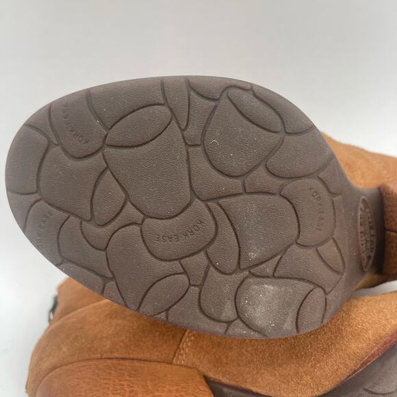 KORK-EASE Castaneda Boots Size 8 Booties Suede Rust Brown Zipper Winter Fall - Picture 14 of 14
